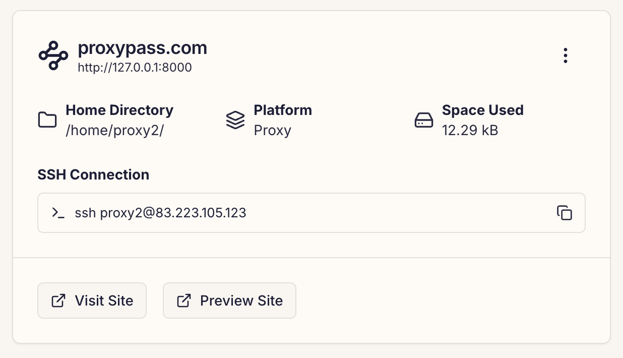 Create Site